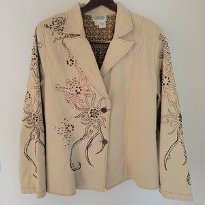 Vanity Petites Jacket. Decorative Design with Beads, Sequins & Rivets. Size P1.